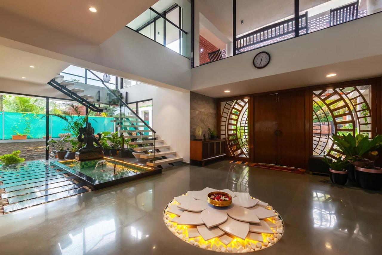 Villa Sereno By Stayvista - An Elegant And Entertaining Retreat Featuring A Swimming Pool, Outdoor Jacuzzi, Modern Interiors, And A Snooker Table Alībāg Eksteriør billede